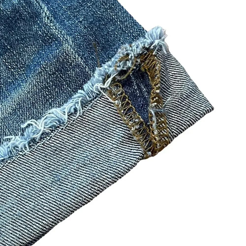 J. Crew High Rise Denim Cuffed Shorts Size 24